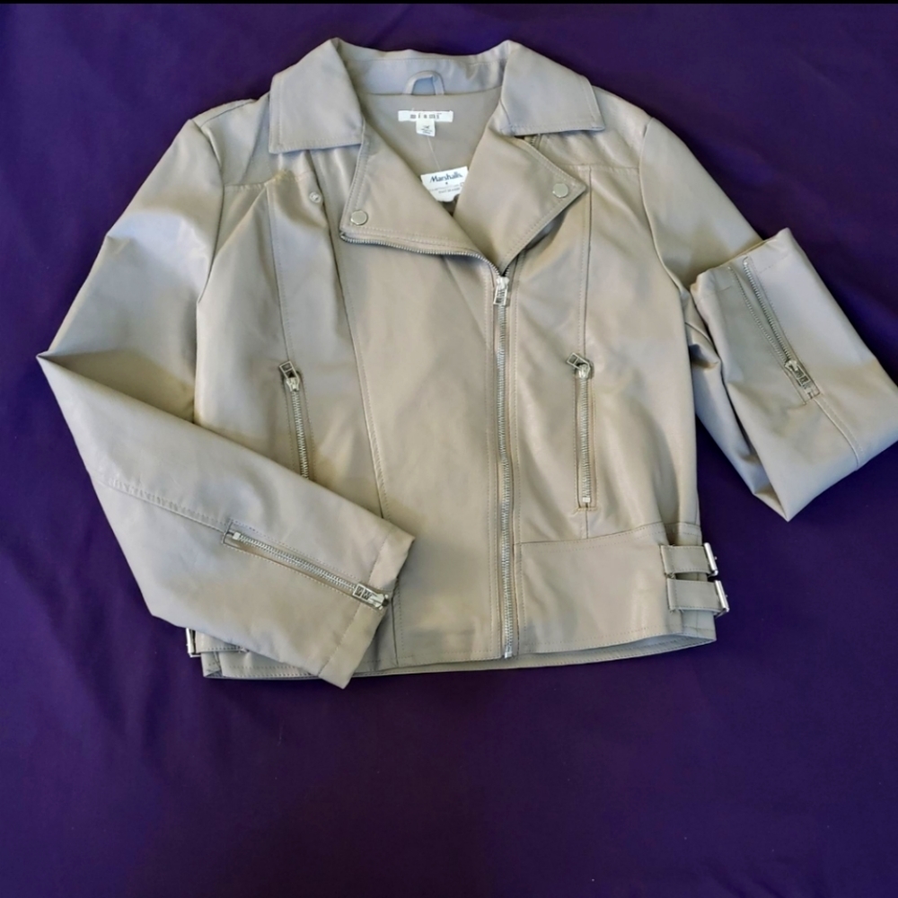 Faux Leather Jacket size M
